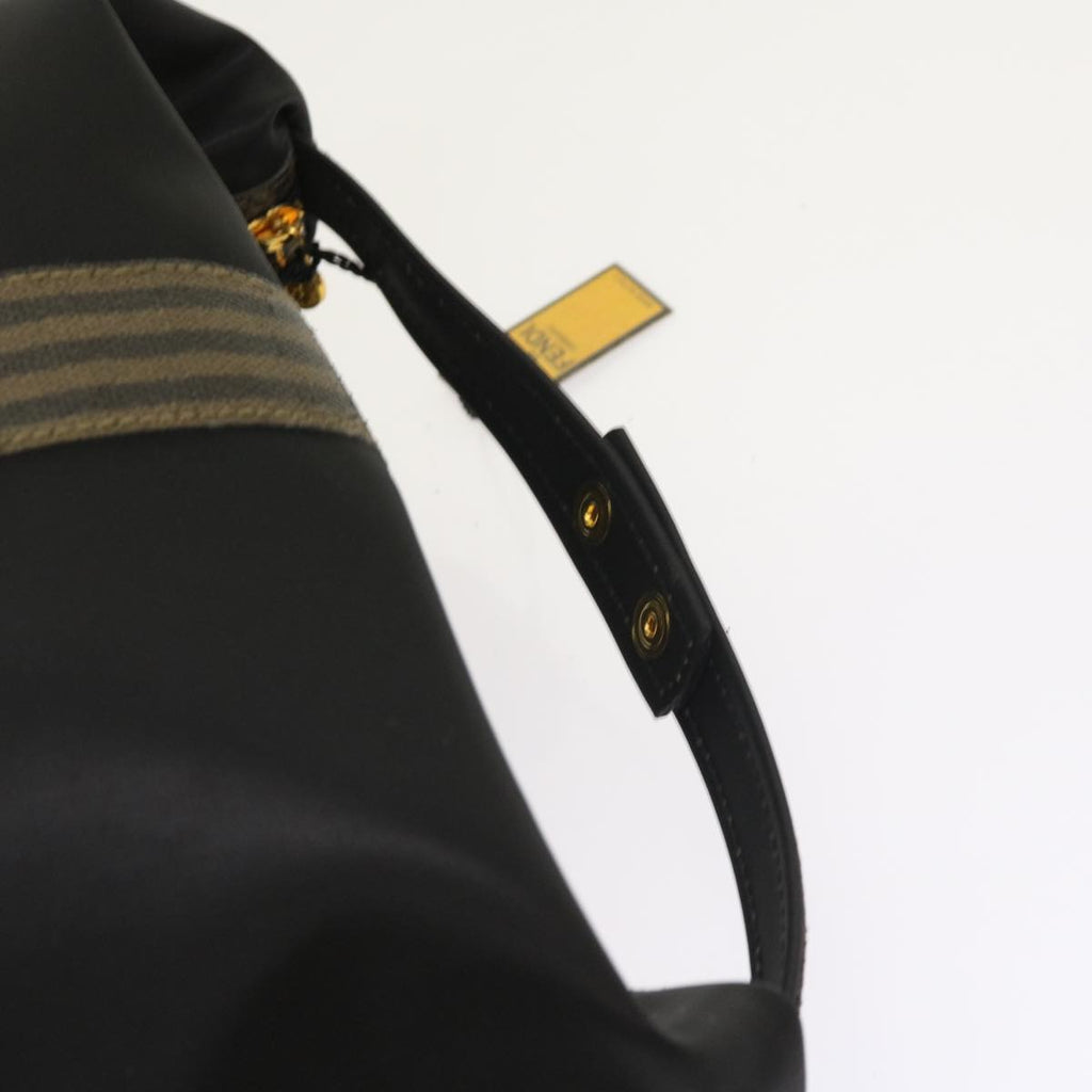 FENDI Pouch Pecan Canvas Black 54116