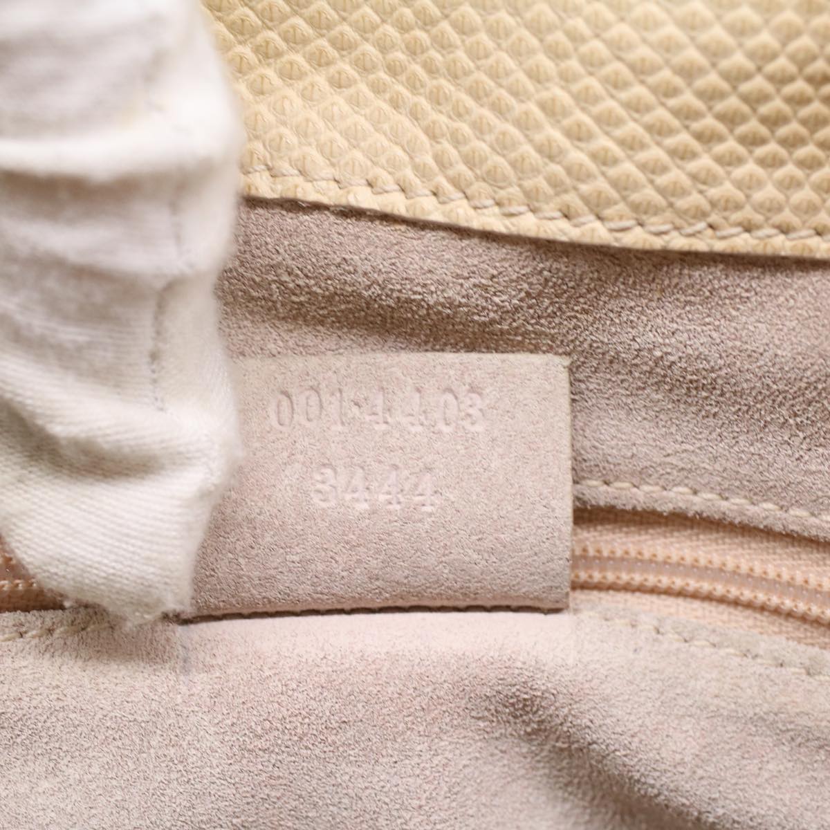 GUCCI Shoulder Bag Leather Beige 001 4403 344 54117