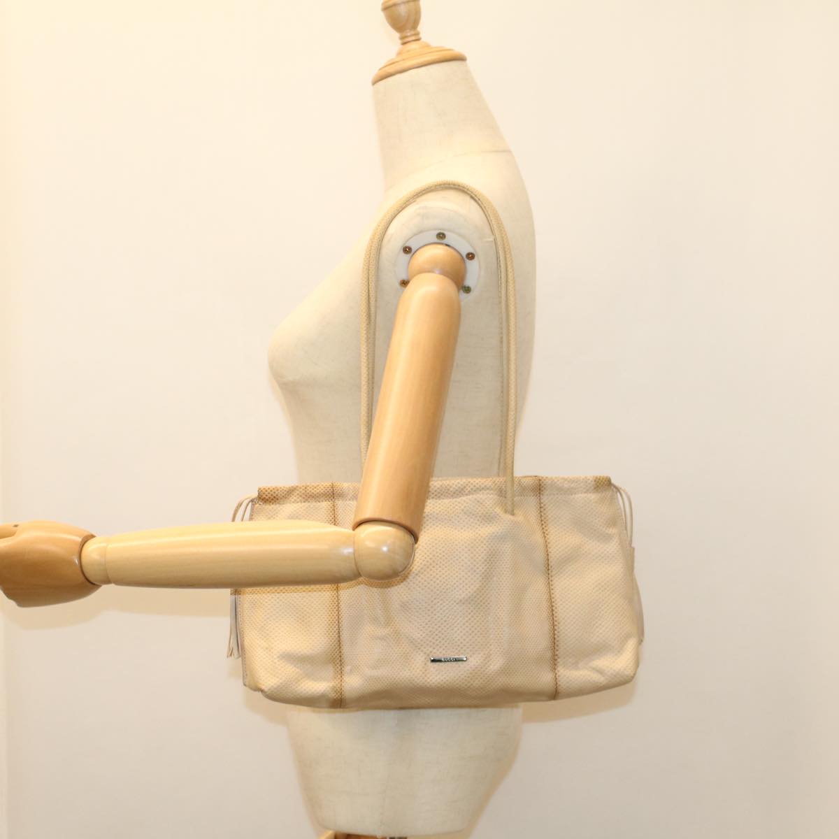 GUCCI Shoulder Bag Leather Beige 001 4403 344 54117