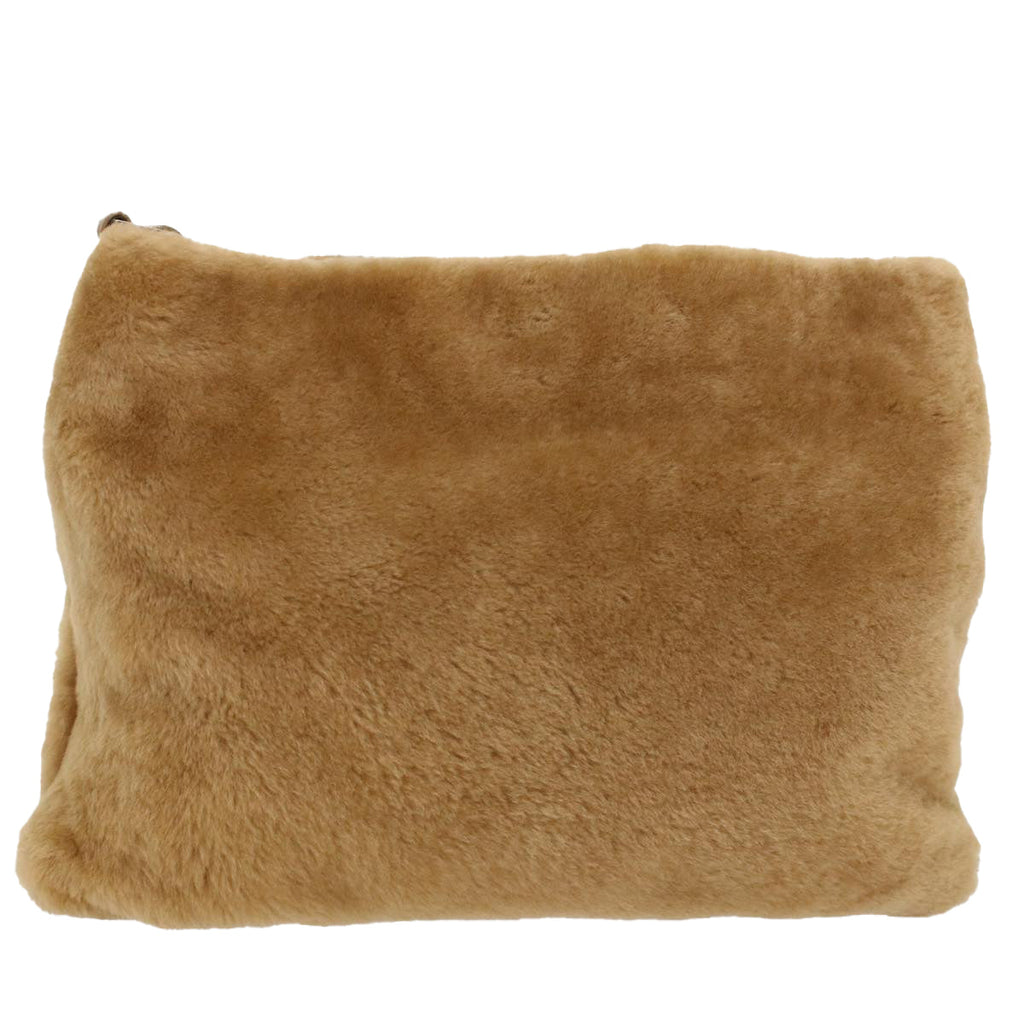 FENDI Shoulder Bag fur Brown 54120