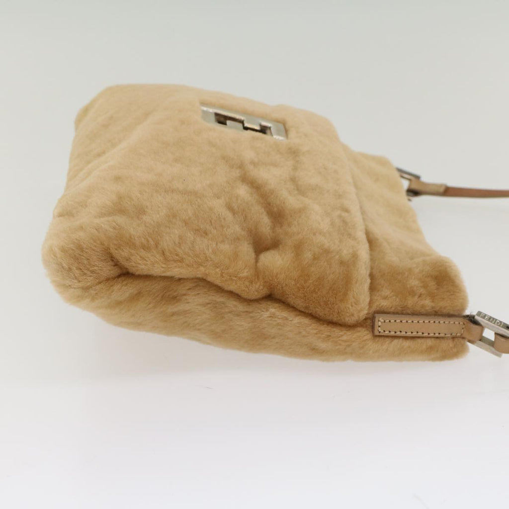 FENDI Shoulder Bag fur Brown 54120