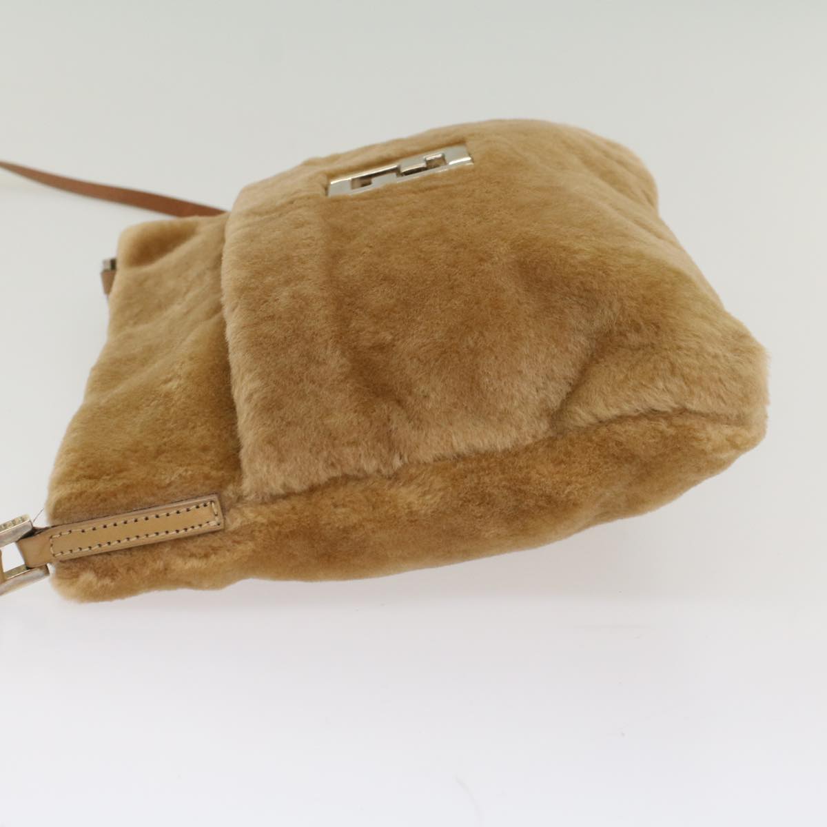 FENDI Shoulder Bag fur Brown 54120