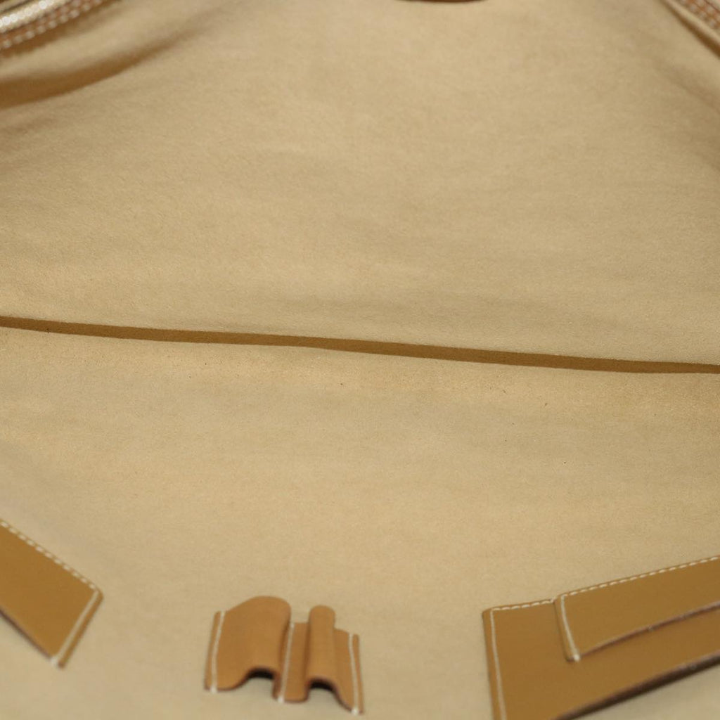 GUCCI GG Canvas Clutch Bag Leather Beige 54130