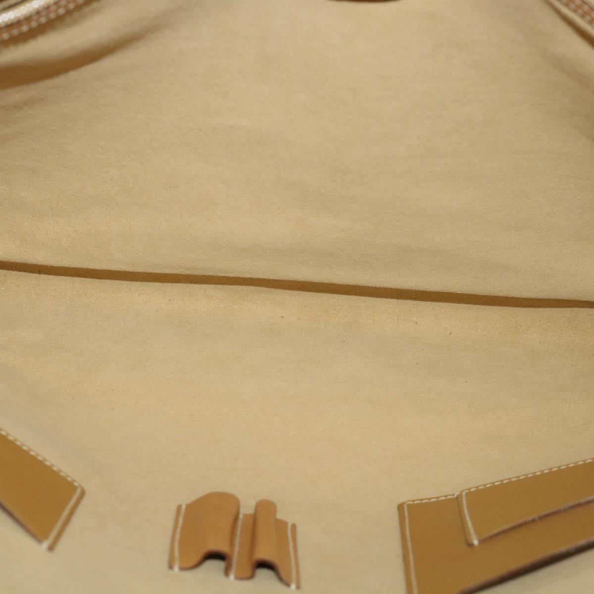 GUCCI GG Canvas Clutch Bag Leather Beige 54130