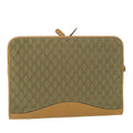 GUCCI GG Canvas Clutch Bag Leather Beige 54130