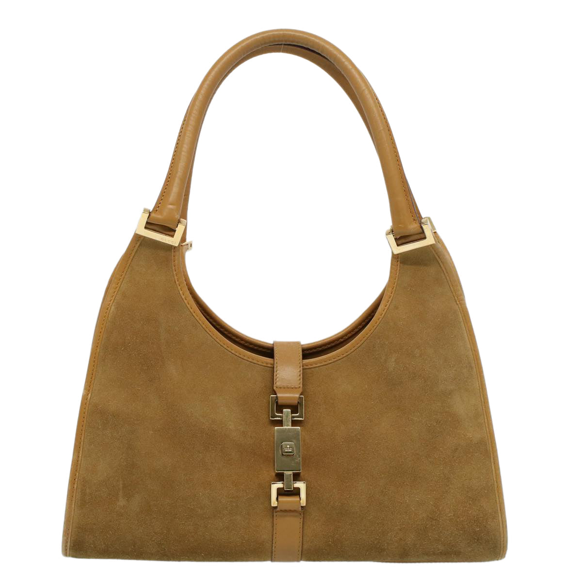 GUCCI Jackie Hand Bag Suede Beige 002 1067 54144