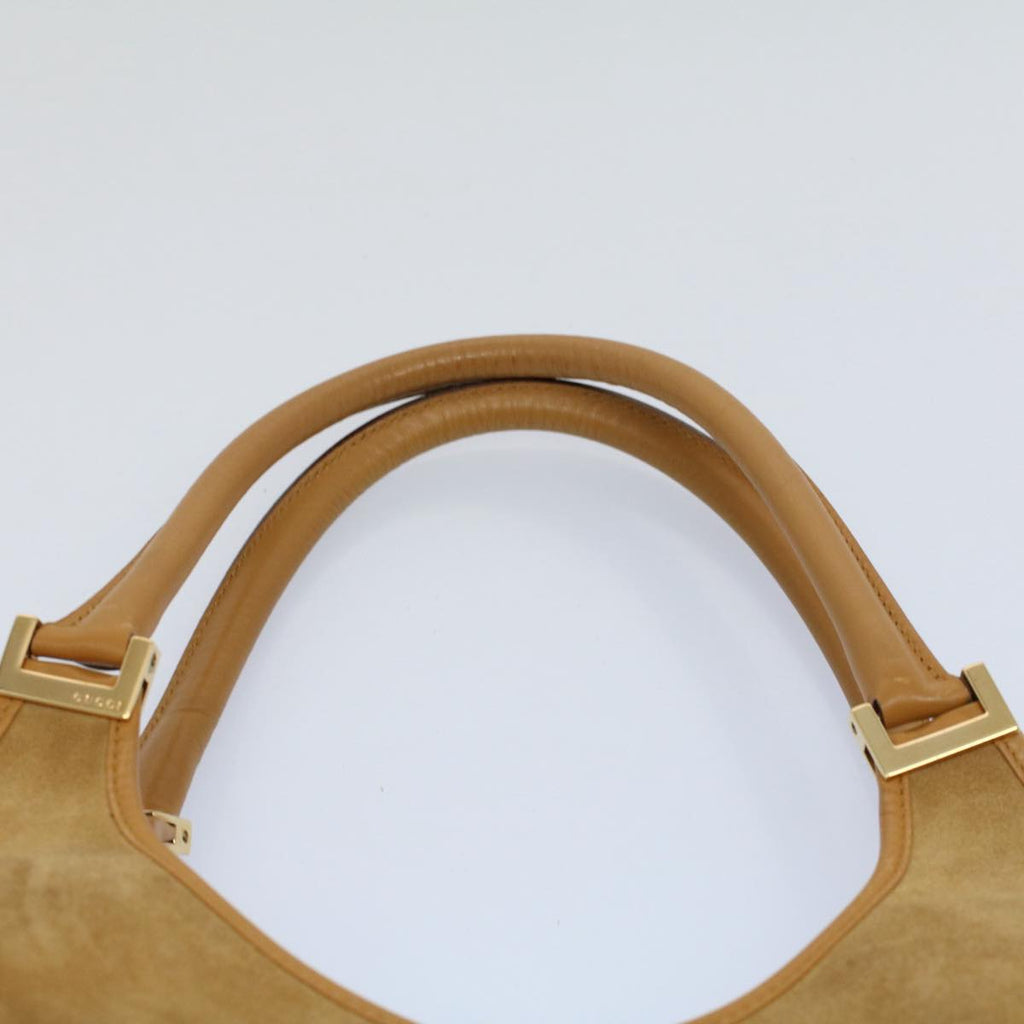 GUCCI Jackie Hand Bag Suede Beige 002 1067 54144