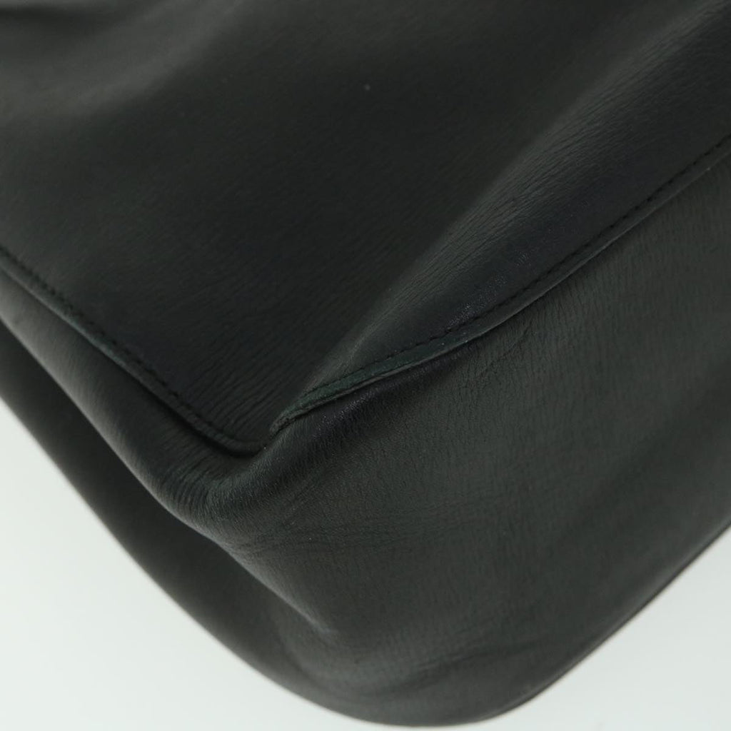 GUCCI Bamboo Shoulder Bag Leather Black 001 3739 002053 54151