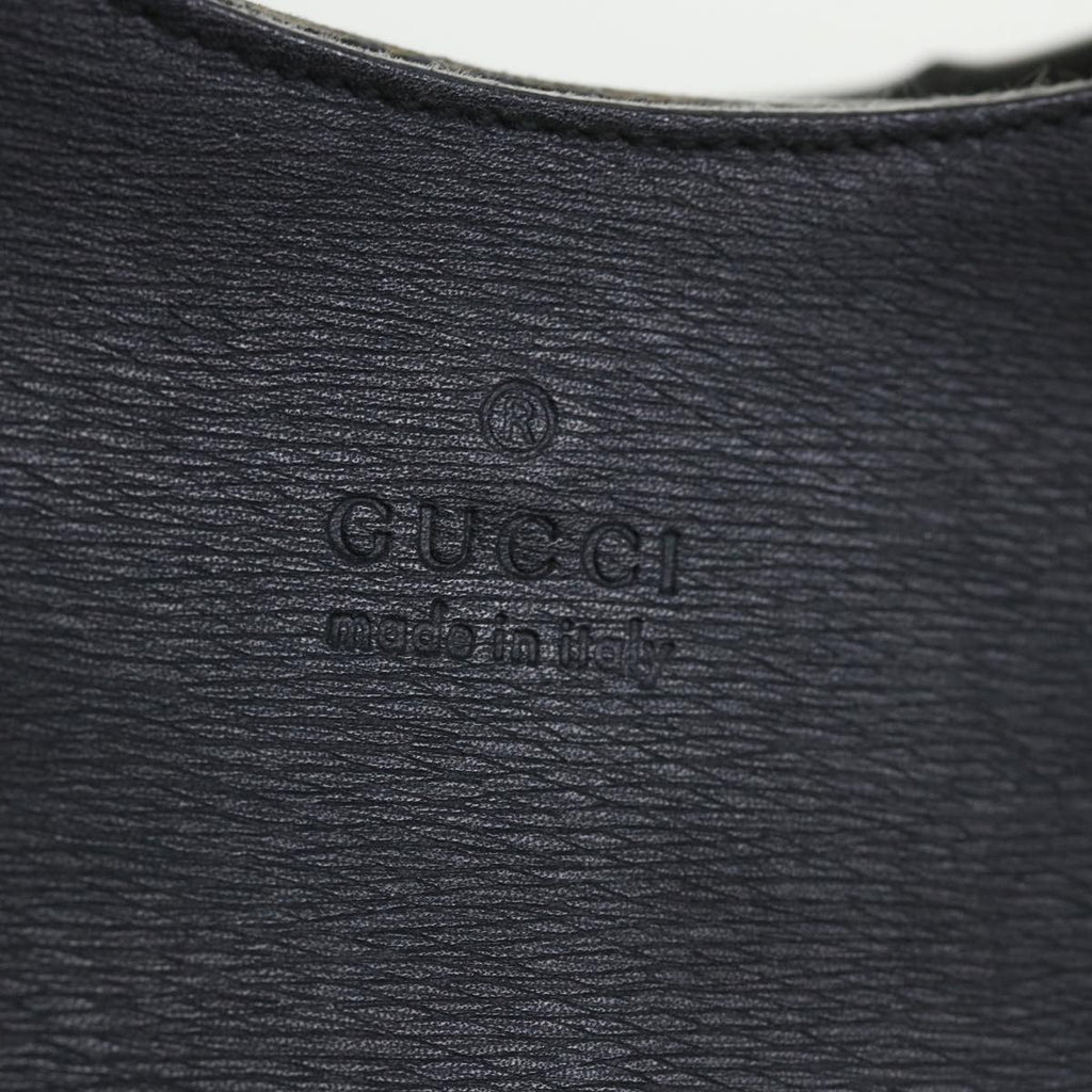 GUCCI Bamboo Shoulder Bag Leather Black 001 3739 002053 54151