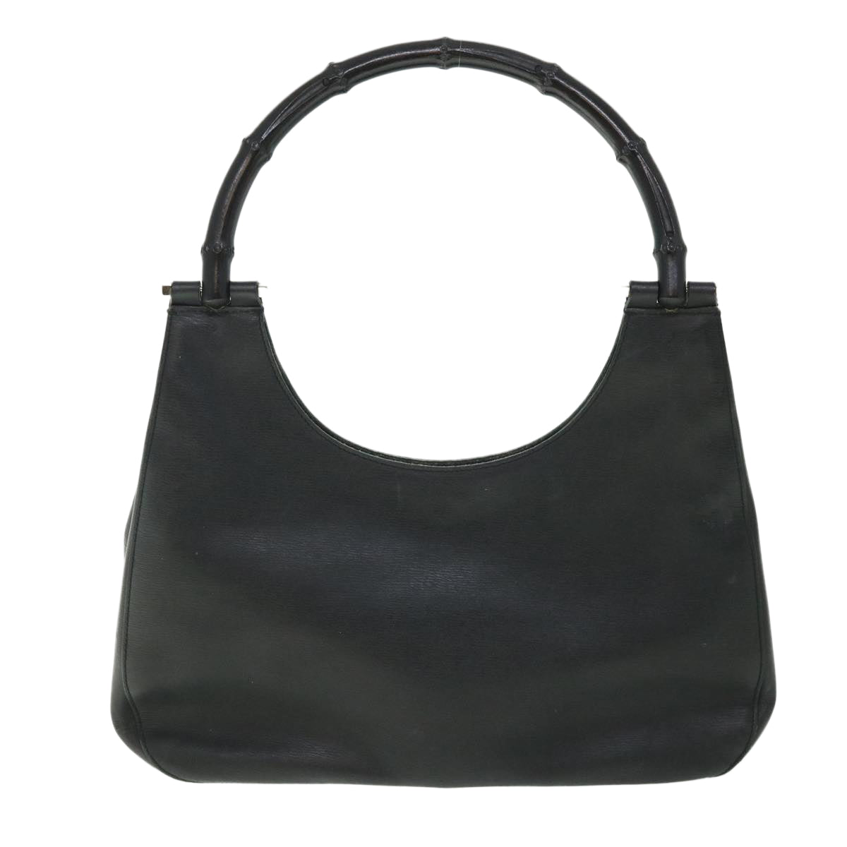 GUCCI Bamboo Shoulder Bag Leather Black 001 3739 002053 54151