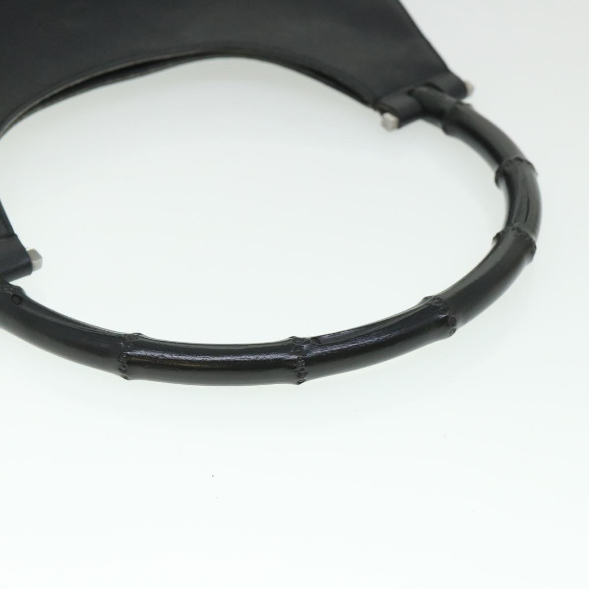 GUCCI Bamboo Shoulder Bag Leather Black 001 3739 002053 54151