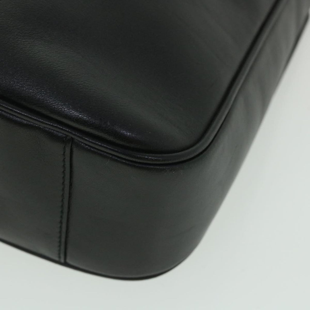 GUCCI Bamboo Shoulder Bag Leather 2way Black 54322
