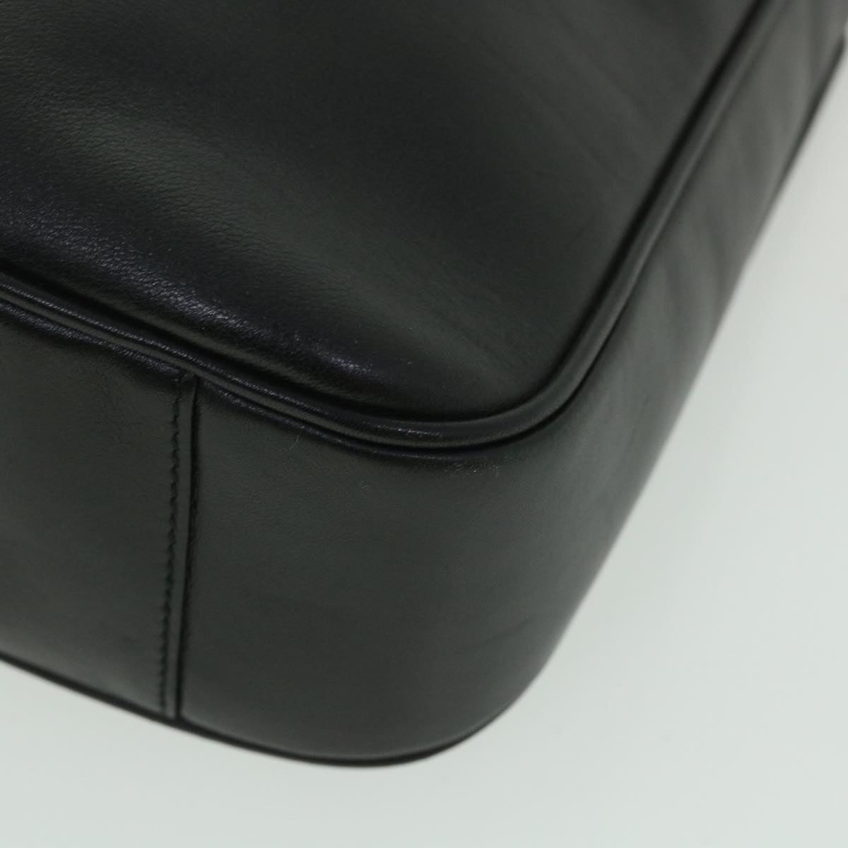 GUCCI Bamboo Shoulder Bag Leather 2way Black 54322