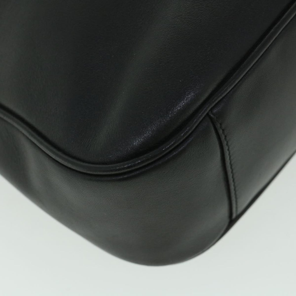GUCCI Bamboo Shoulder Bag Leather 2way Black 54322
