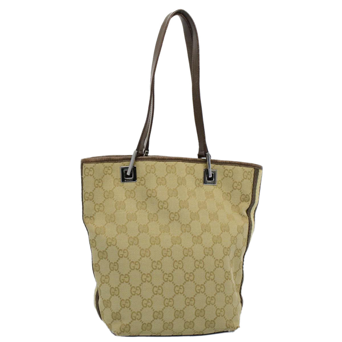 GUCCI GG Canvas Tote Bag Beige 141470 54323