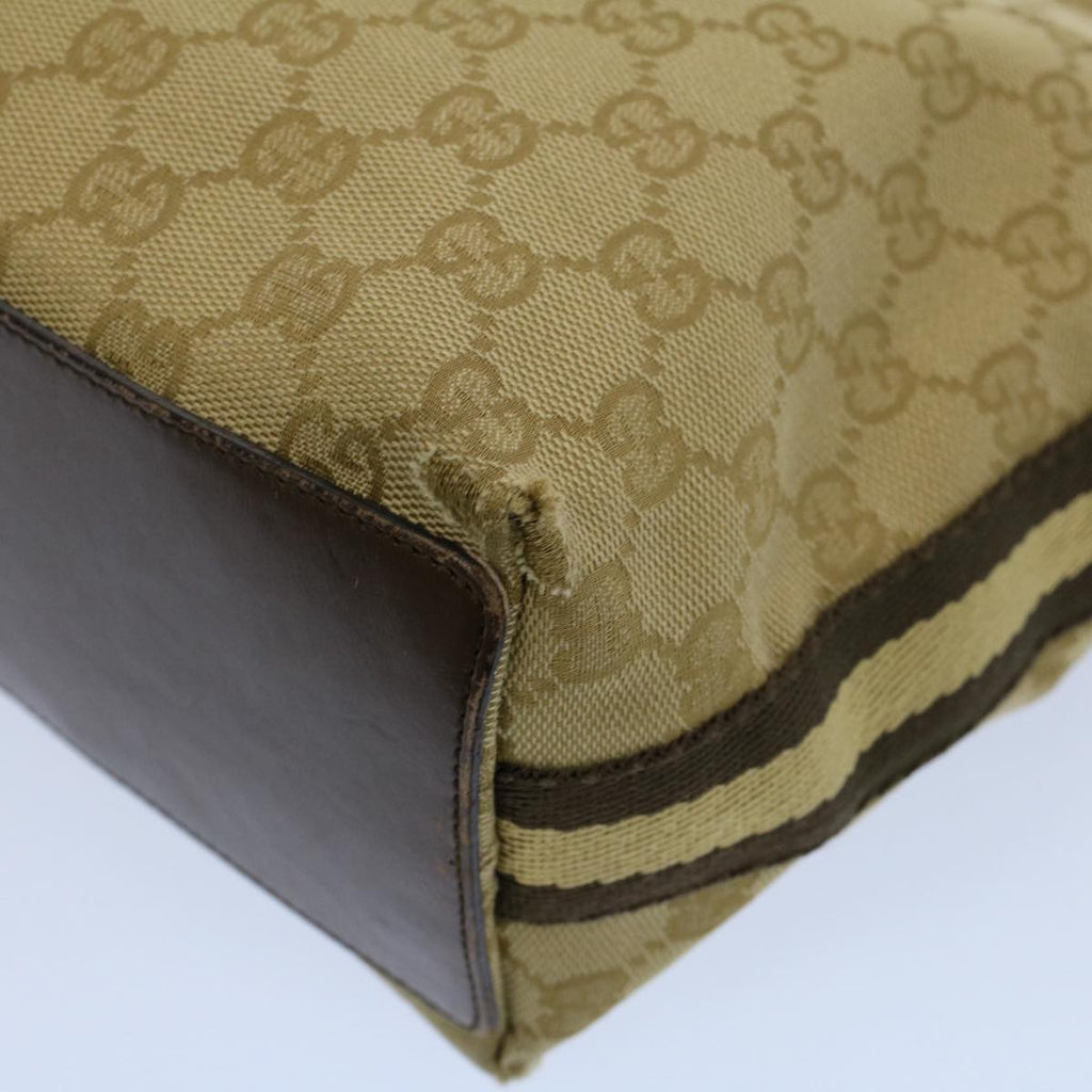 GUCCI GG Canvas Tote Bag Beige 141470 54323