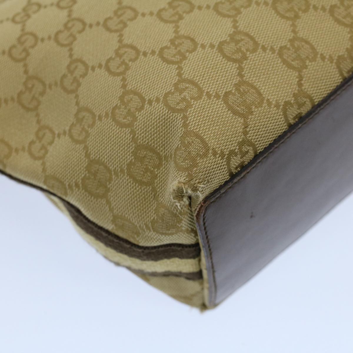 GUCCI GG Canvas Tote Bag Beige 141470 54323