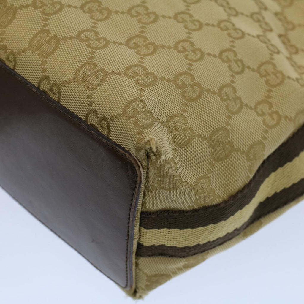 GUCCI GG Canvas Tote Bag Beige 141470 54323