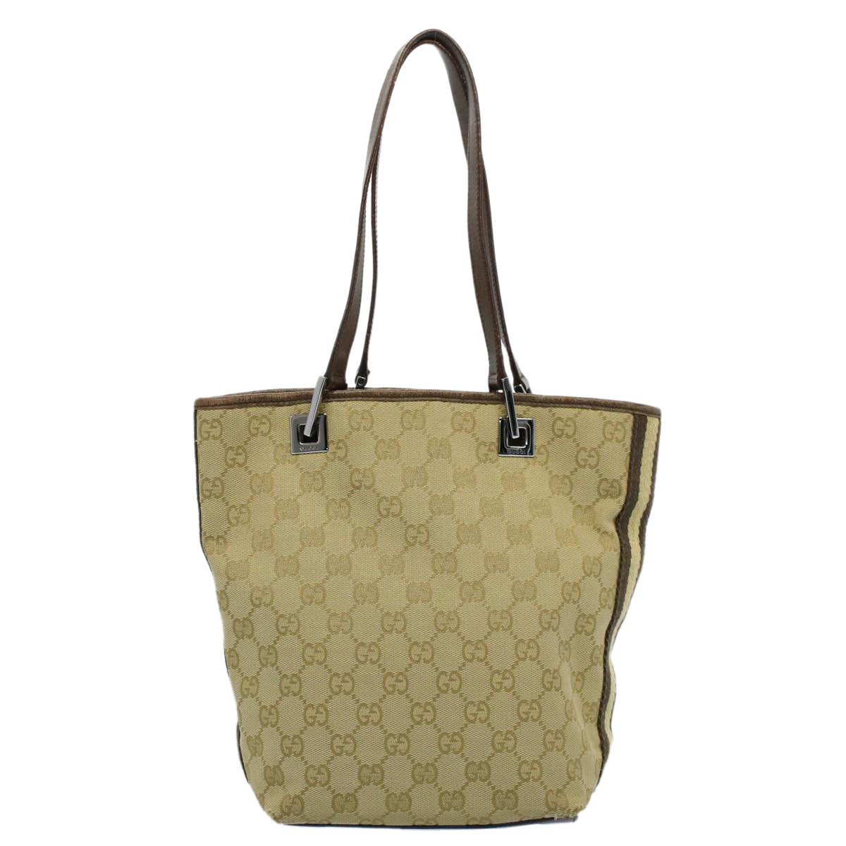 GUCCI GG Canvas Tote Bag Beige 141470 54323