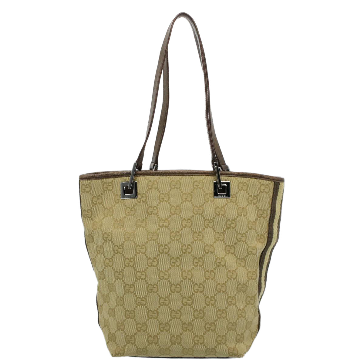 GUCCI GG Canvas Tote Bag Beige 141470 54323