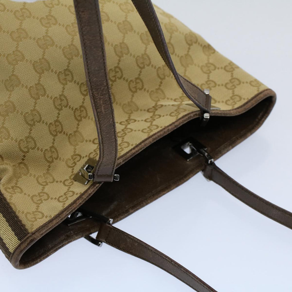 GUCCI GG Canvas Tote Bag Beige 141470 54323