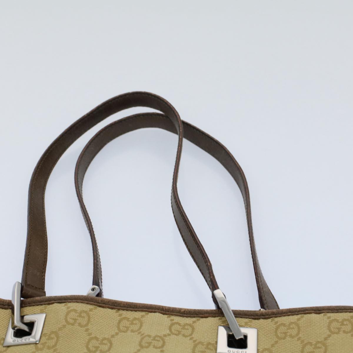 GUCCI GG Canvas Tote Bag Beige 141470 54323