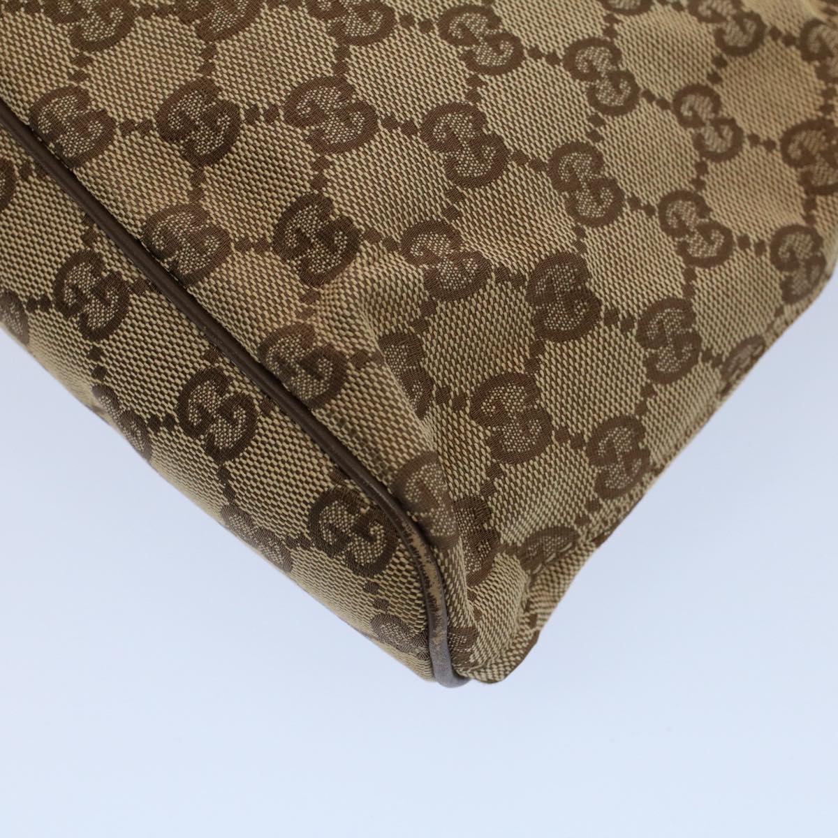 GUCCI GG Canvas Shoulder Bag Beige 130736 54324