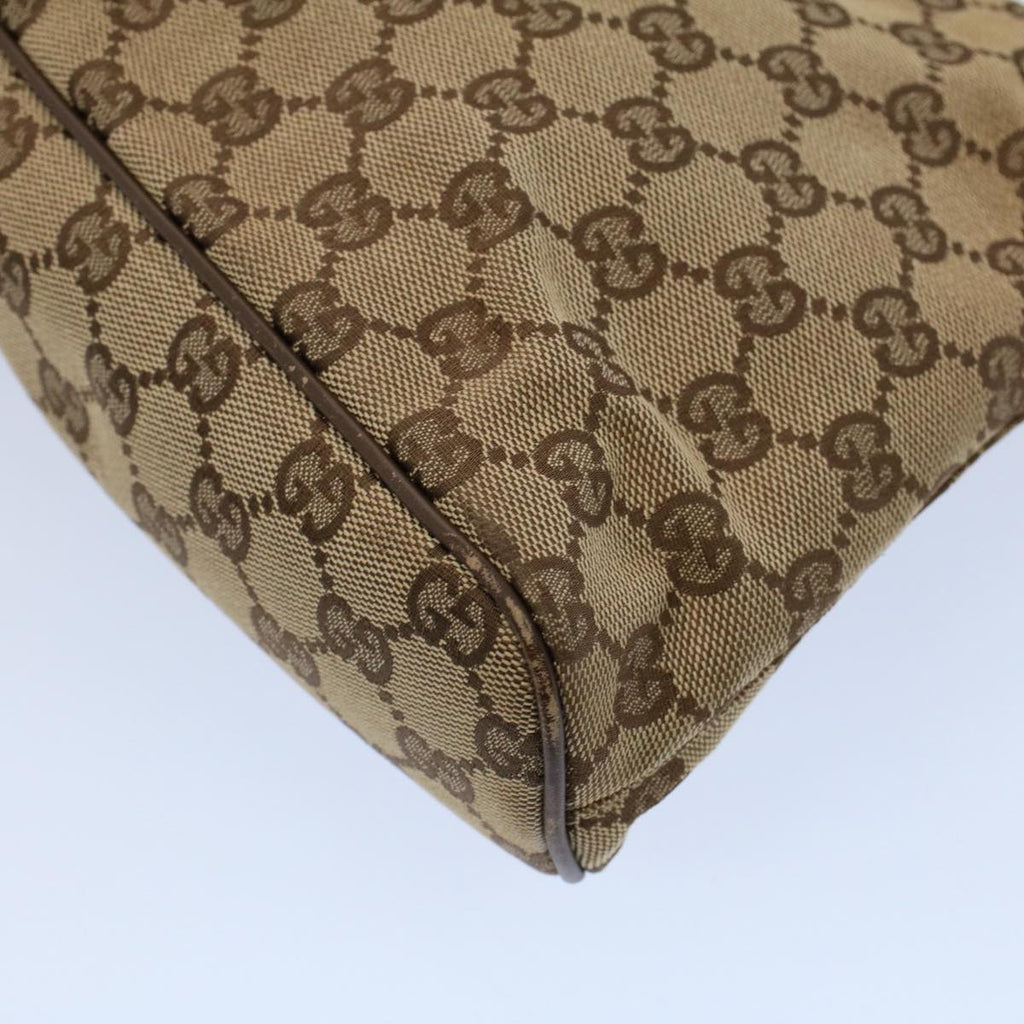 GUCCI GG Canvas Shoulder Bag Beige 130736 54324