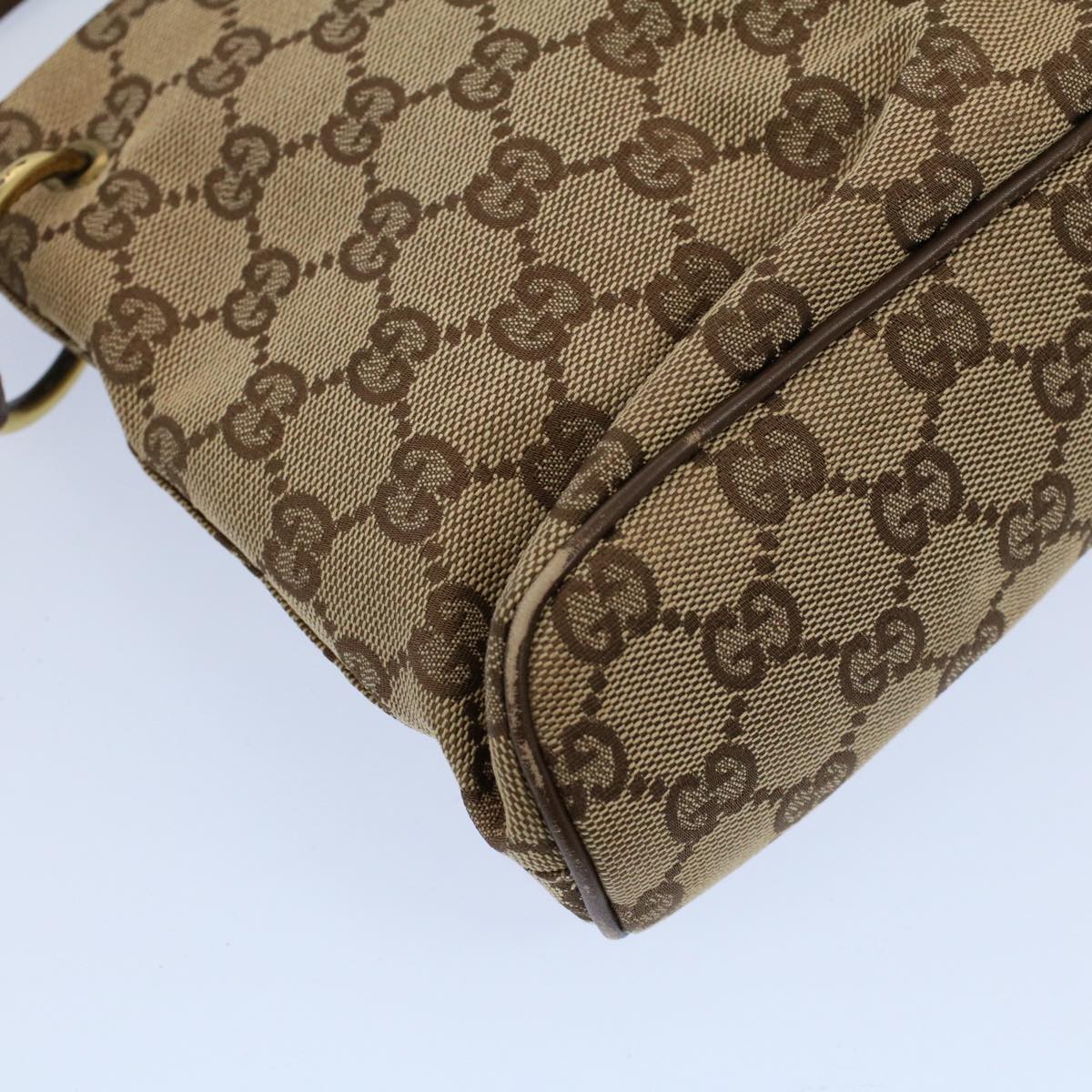 GUCCI GG Canvas Shoulder Bag Beige 130736 54324