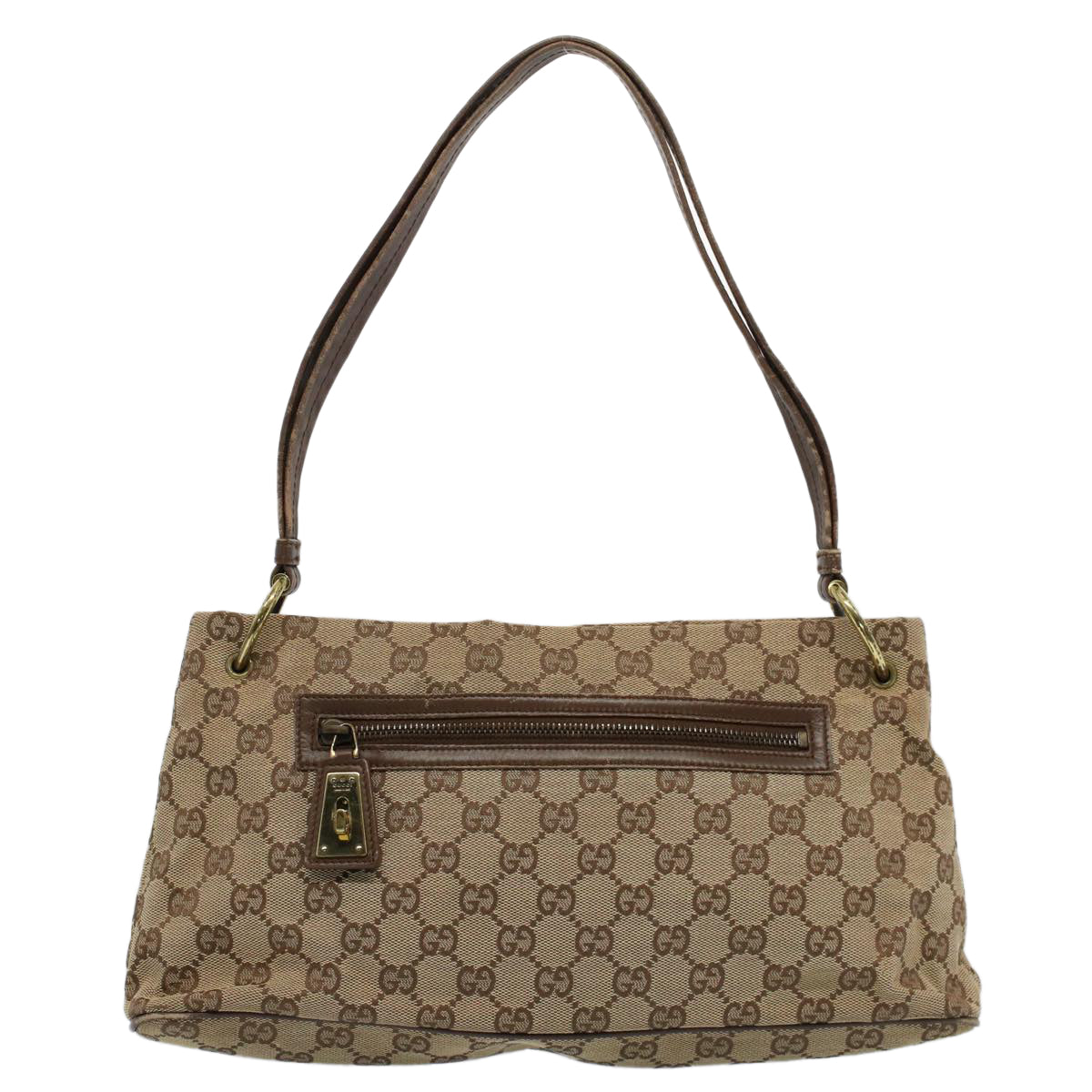 GUCCI GG Canvas Shoulder Bag Beige 130736 54324