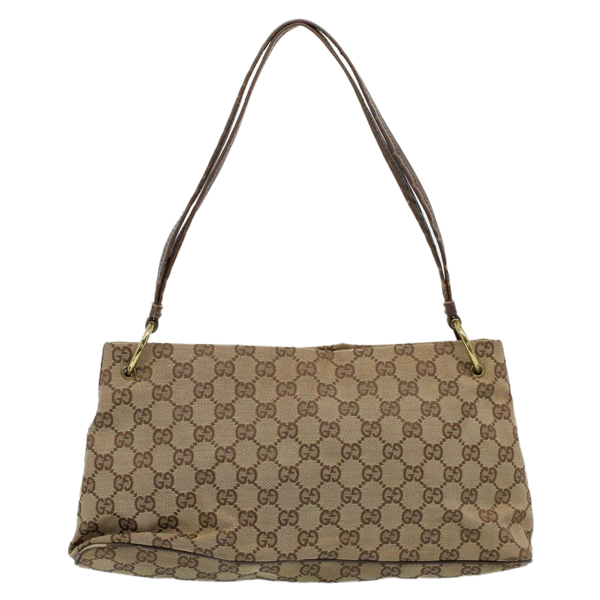 GUCCI GG Canvas Shoulder Bag Beige 130736 54324