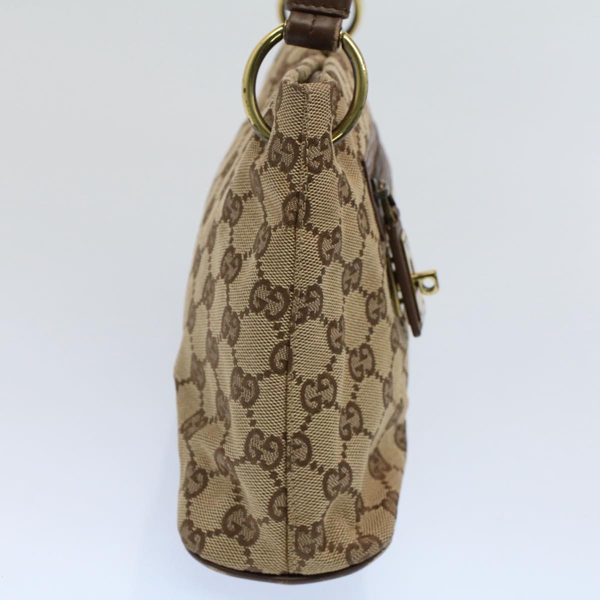 GUCCI GG Canvas Shoulder Bag Beige 130736 54324