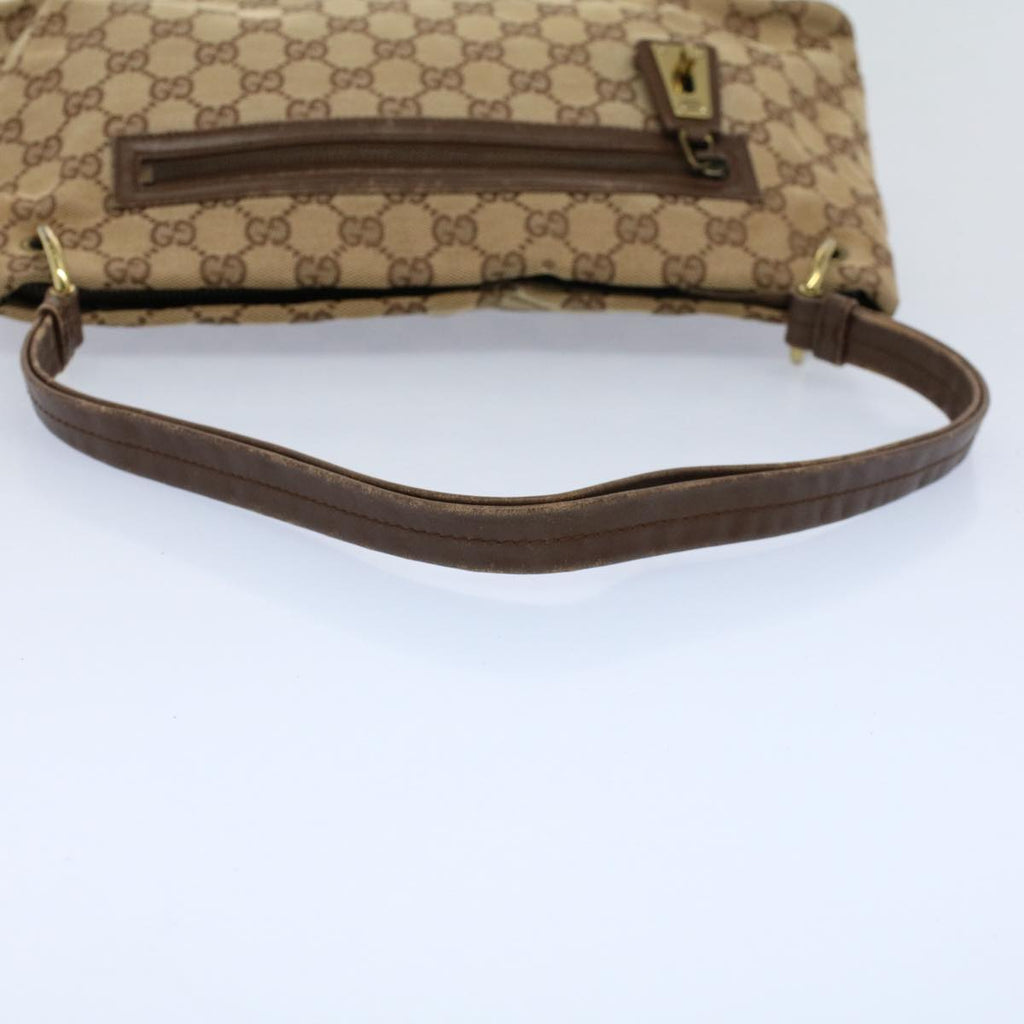 GUCCI GG Canvas Shoulder Bag Beige 130736 54324