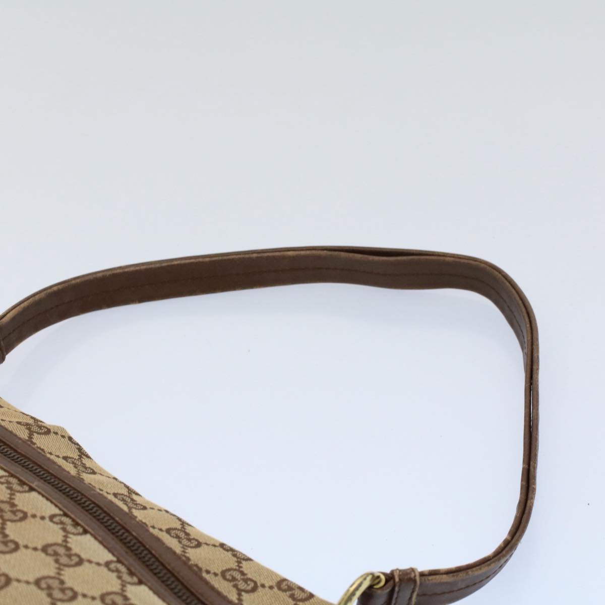 GUCCI GG Canvas Shoulder Bag Beige 130736 54324
