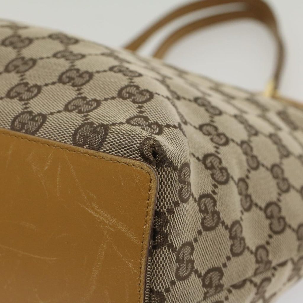 GUCCI GG Canvas Tote Bag Beige 002 1098 2404 54326