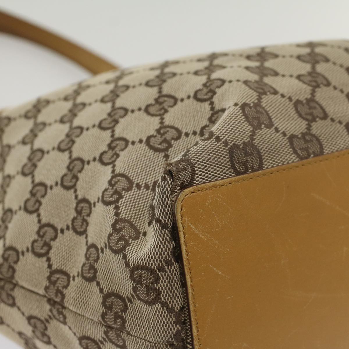 GUCCI GG Canvas Tote Bag Beige 002 1098 2404 54326