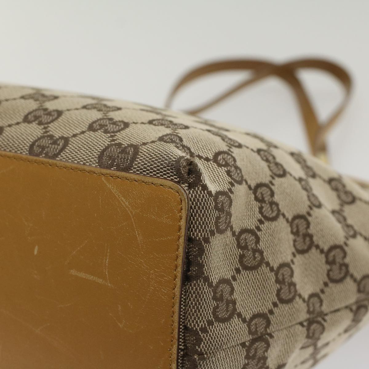 GUCCI GG Canvas Tote Bag Beige 002 1098 2404 54326