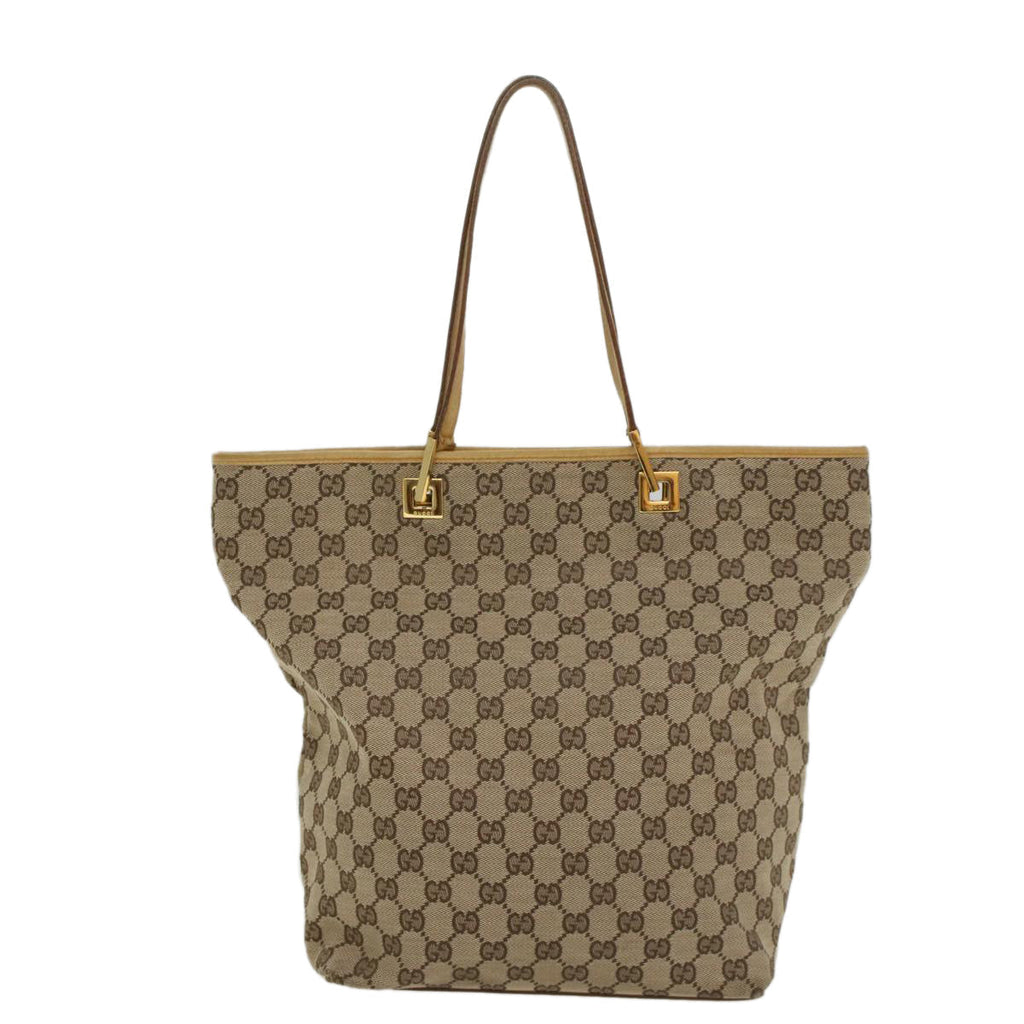 GUCCI GG Canvas Tote Bag Beige 002 1098 2404 54326