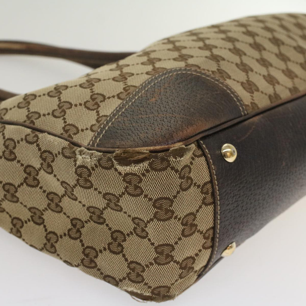 GUCCI GG Canvas Web Sherry Line Tote Bag Beige Red Green 163805 54330