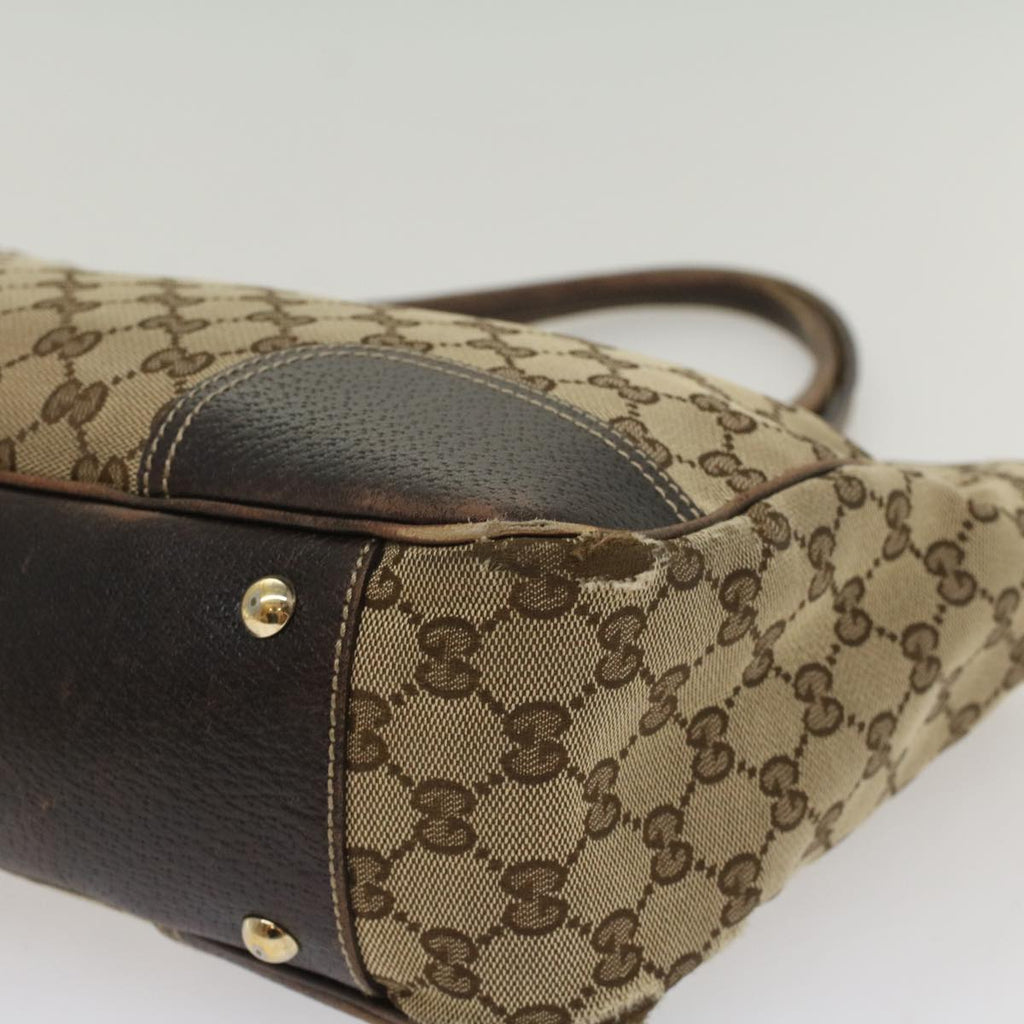 GUCCI GG Canvas Web Sherry Line Tote Bag Beige Red Green 163805 54330