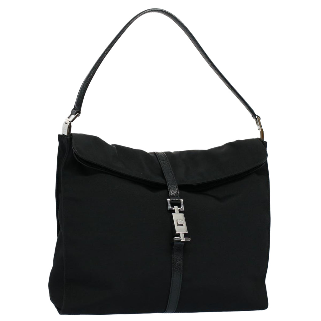 GUCCI Jackie Shoulder Bag Nylon Leather Black 001 3355 2123 54333
