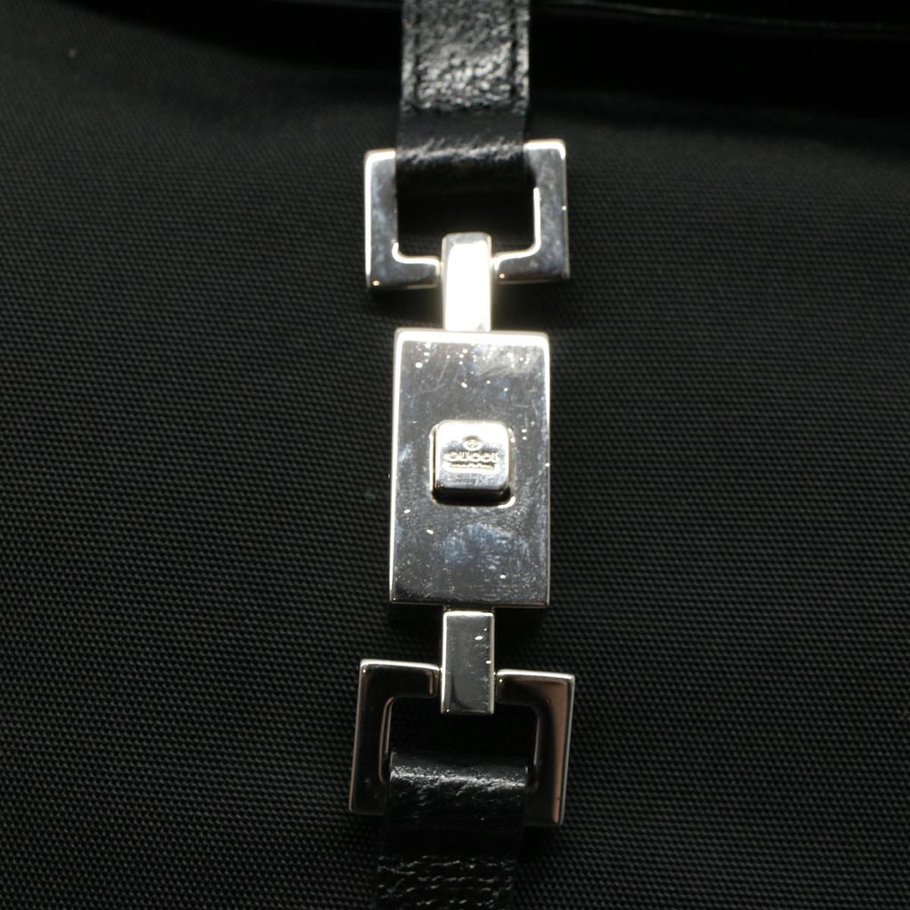 GUCCI Jackie Shoulder Bag Nylon Leather Black 001 3355 2123 54333