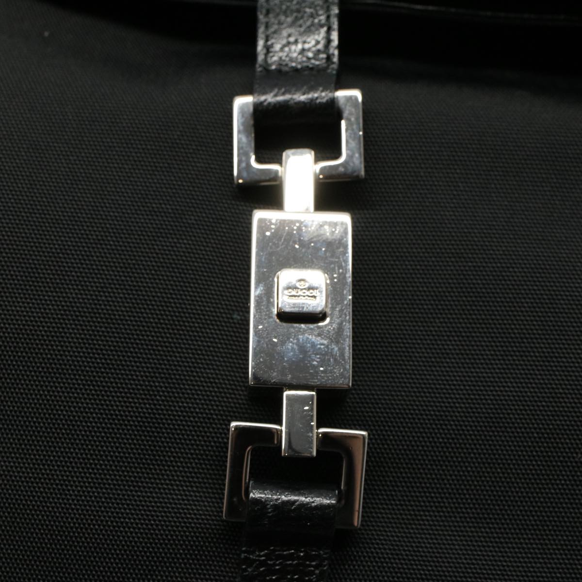 GUCCI Jackie Shoulder Bag Nylon Leather Black 001 3355 2123 54333