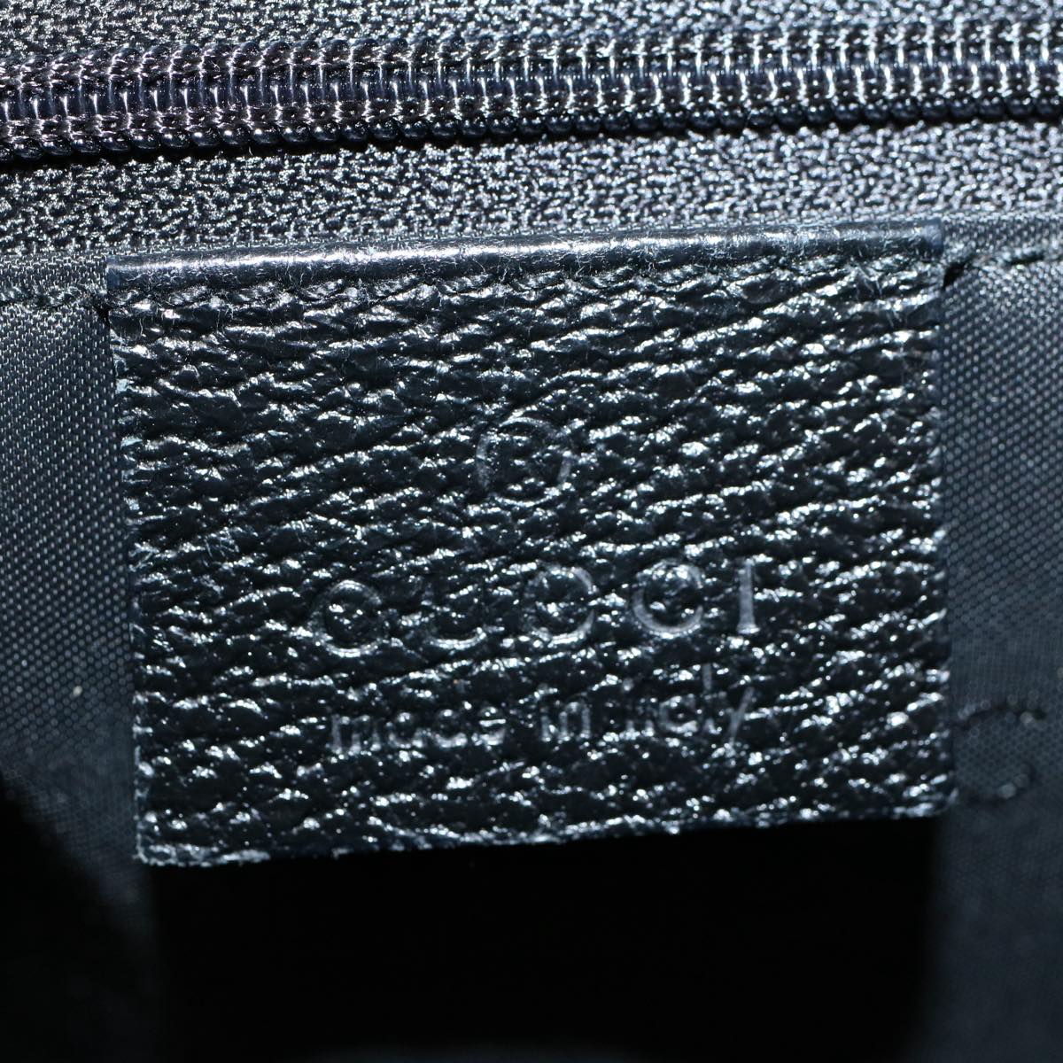 GUCCI Jackie Shoulder Bag Nylon Leather Black 001 3355 2123 54333