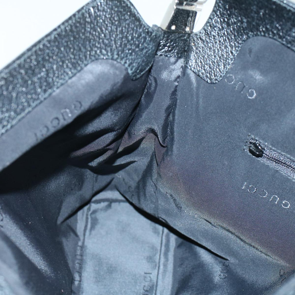 GUCCI Jackie Shoulder Bag Nylon Leather Black 001 3355 2123 54333