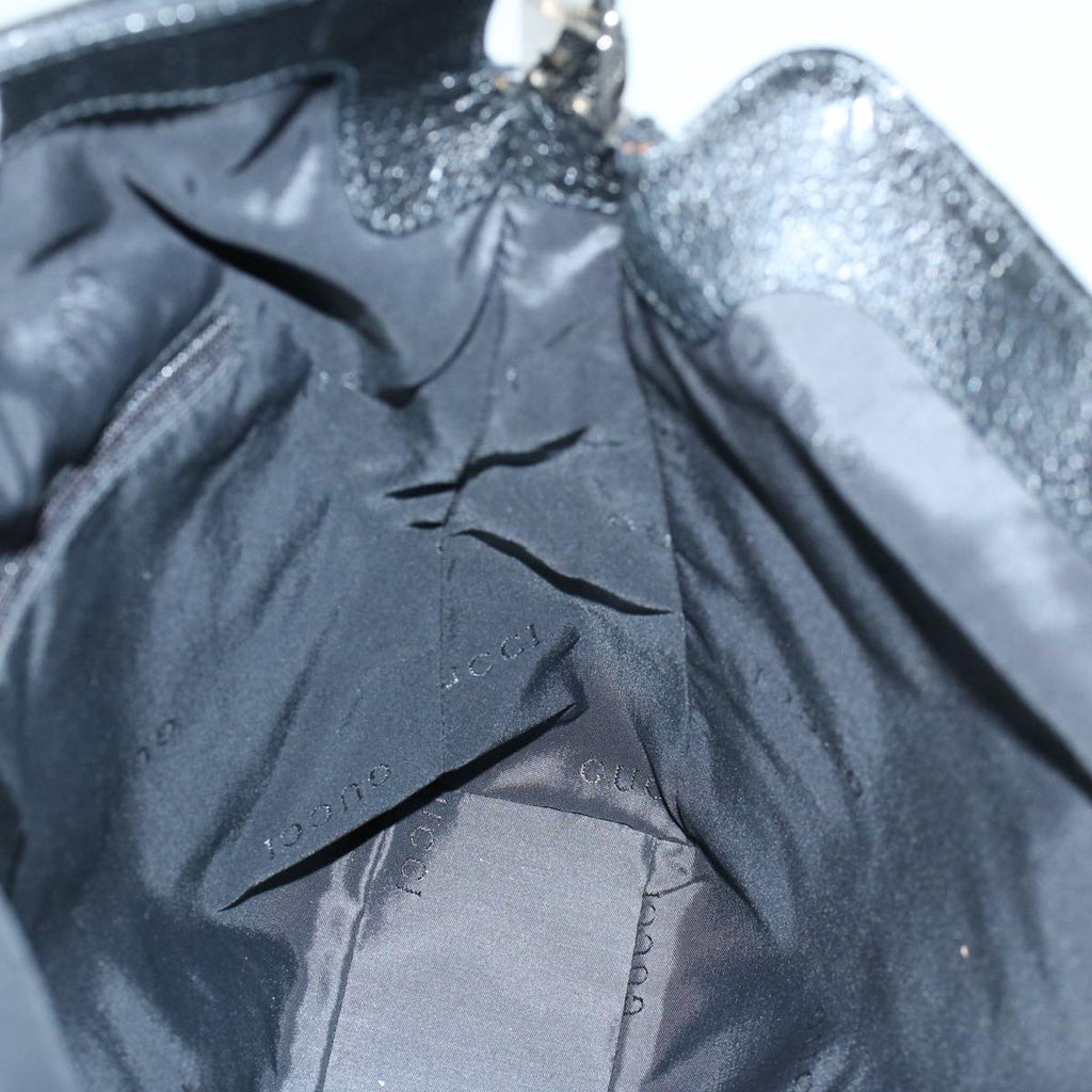 GUCCI Jackie Shoulder Bag Nylon Leather Black 001 3355 2123 54333