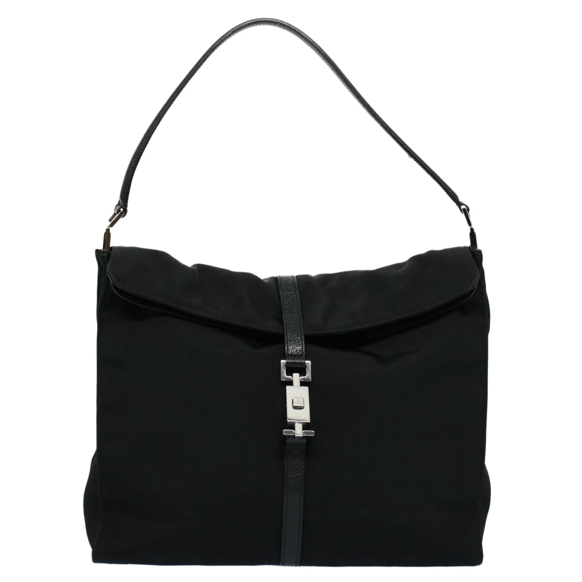 GUCCI Jackie Shoulder Bag Nylon Leather Black 001 3355 2123 54333