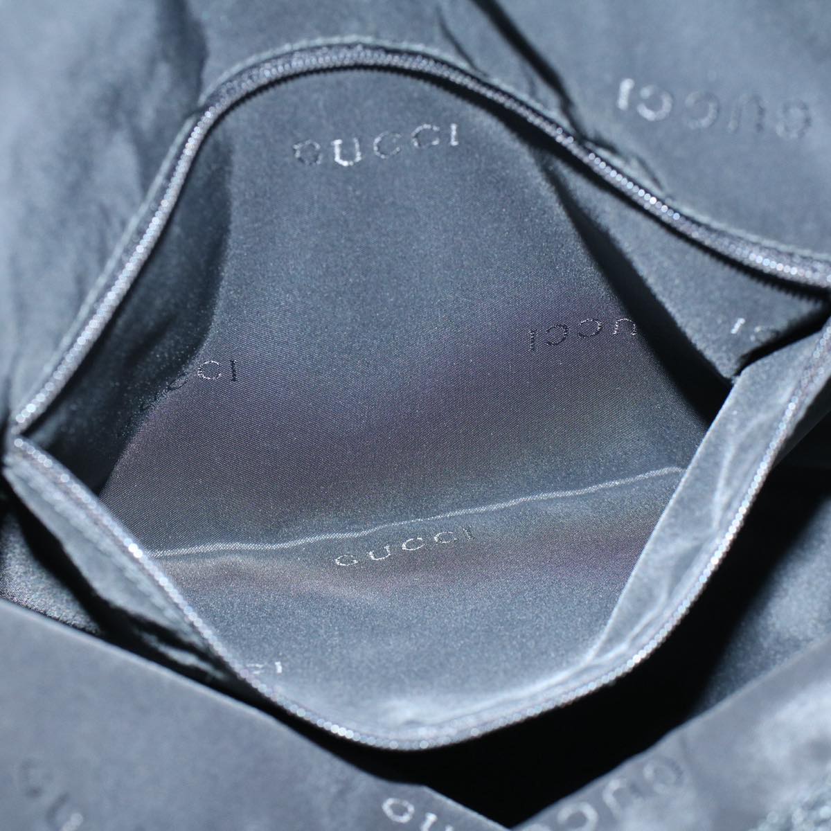 GUCCI Jackie Shoulder Bag Nylon Leather Black 001 3355 2123 54333
