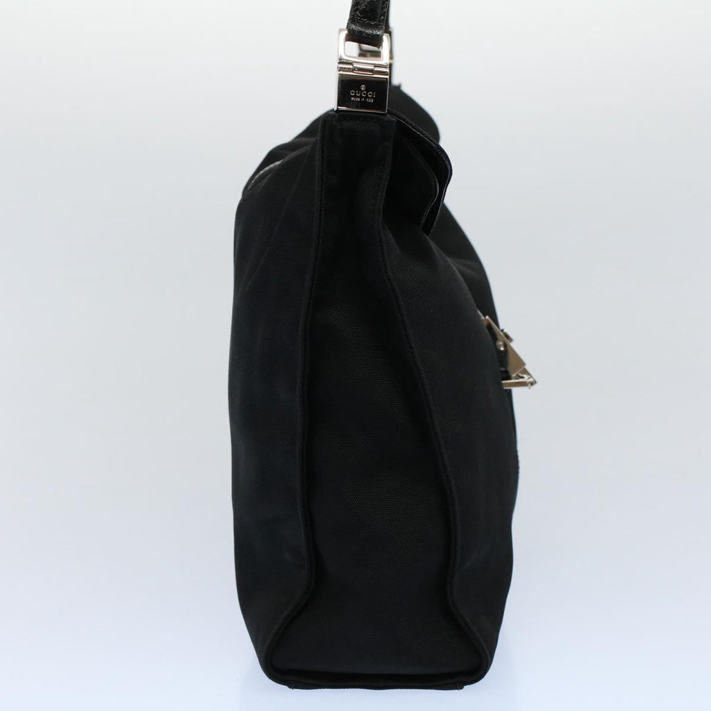 GUCCI Jackie Shoulder Bag Nylon Leather Black 001 3355 2123 54333