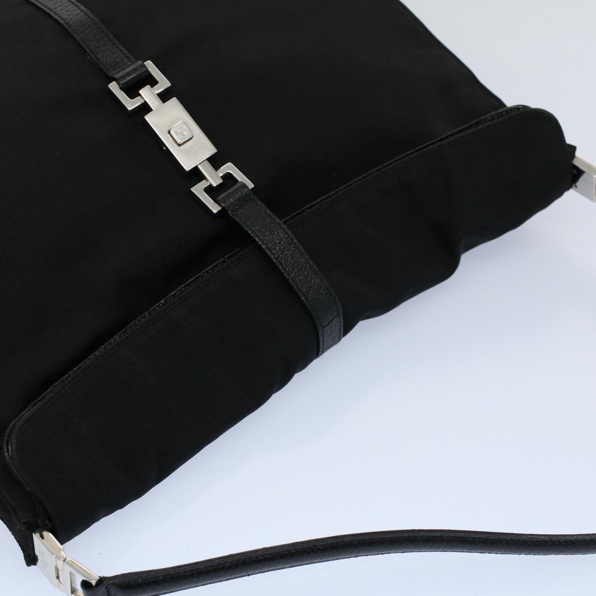 GUCCI Jackie Shoulder Bag Nylon Leather Black 001 3355 2123 54333